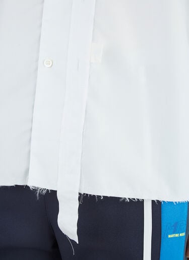 Ader Error Raw-Edge Shirt White adr0344001