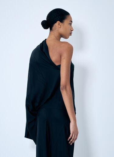 Rick Owens 새틴 원-슬리브 탑  블랙 ric0259007