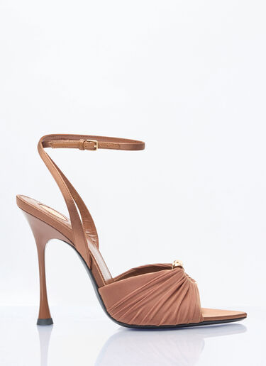 Saint Laurent Lola Sandals Brown sla0258013