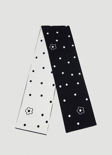 Kenzo スタンプウールスカーフ ブラック knz0154032