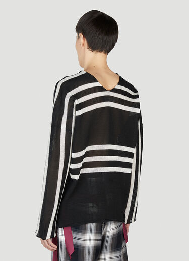 Sulvam Striped Sweater Black sul0152010