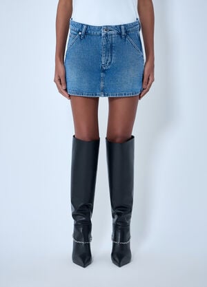 Alexander Wang Denim Mini Skirt Blue awg0263035