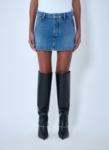 Alexander Wang Denim Mini Skirt Blue awg0263035