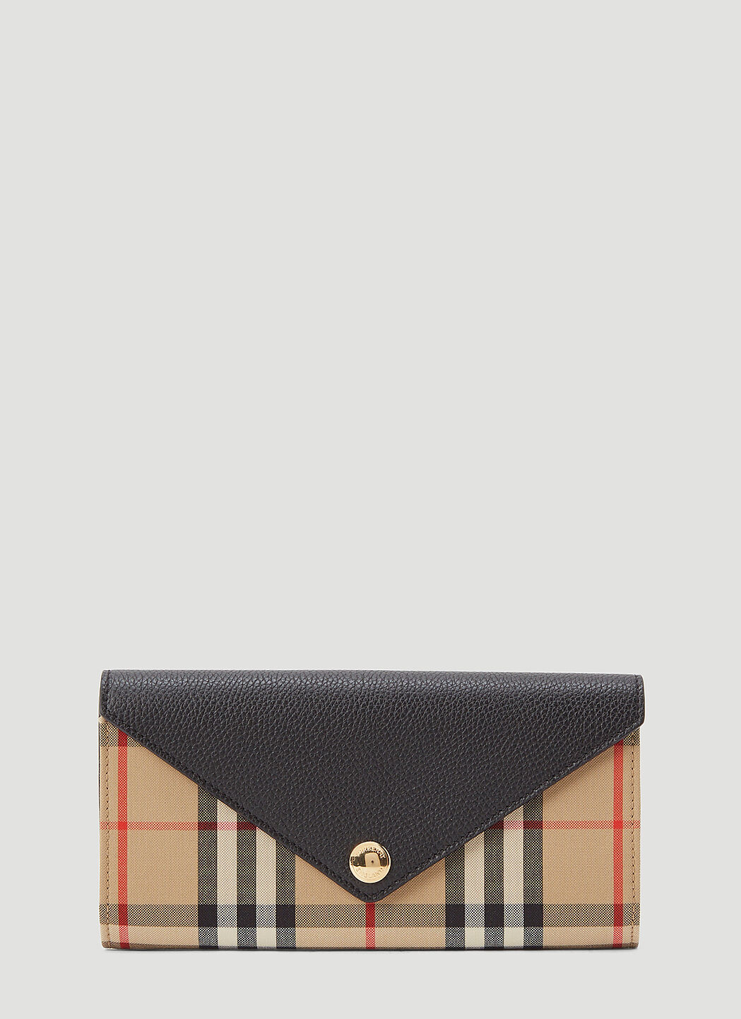 Burberry Black Vintage Check Wallet LN CC