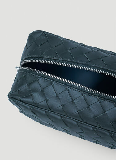 Bottega Veneta Intrecciato Travel Pouch Blue bov0152024
