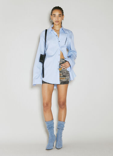 Pinched Logo Shirt Y/Project Pinched Logo Shirt Light Blue ypr0254011