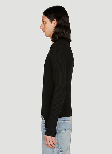 Courrèges Suspender Strap Sweater Black cou0152011
