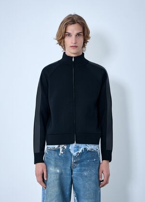Acne Studios Logo Zip Cardigan Black acn0164027