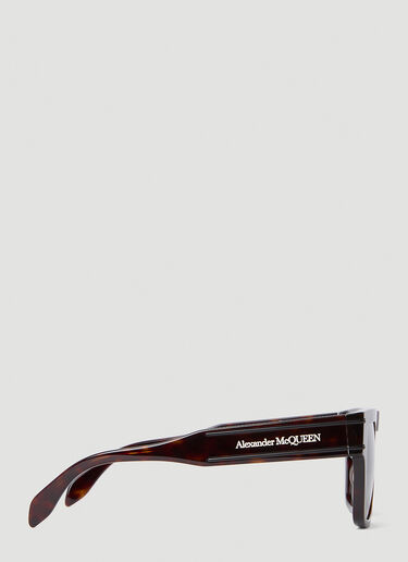 Alexander McQueen Square Sunglasses Brown amq0152042