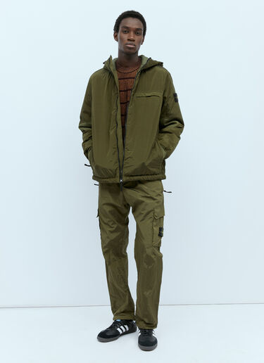 Stone Island Regenerated Nylon Cargo Pants Green sto0154071