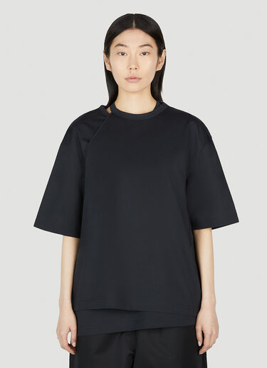 Y-3 レイヤード クルーネックTシャツ ブラック yyy0252013