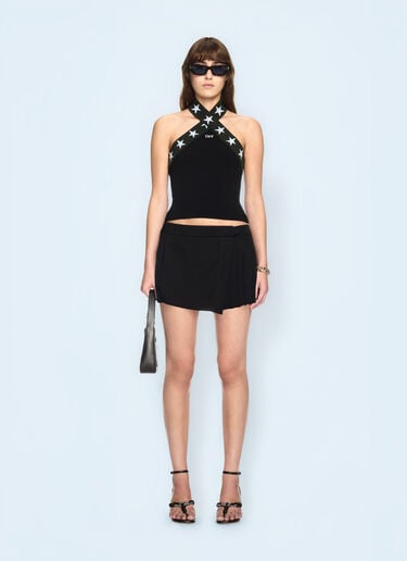 Off-White Wool Mini Skirt Black ofw0260022