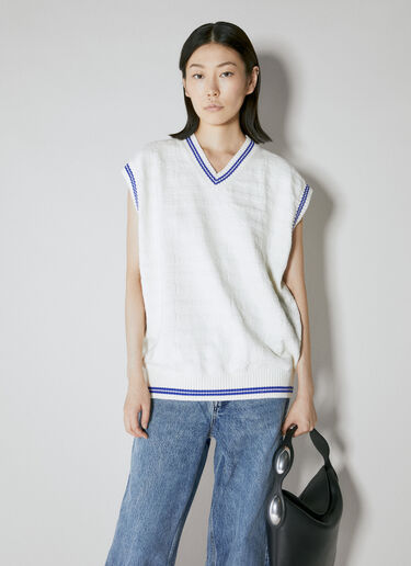 Tunic V-Neck Cotton Vest Alexander Wang Tunic V-Neck Cotton Vest White awg0253023