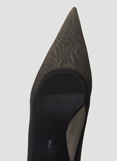 Dolce & Gabbana Kim Tulle High Boots Black dol0252017
