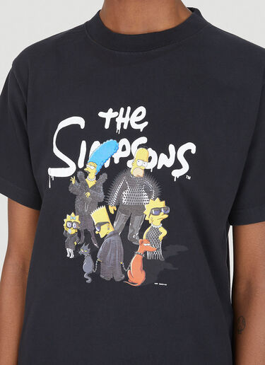 Balenciaga x The Simpsons Artwork T-Shirt Black bal0247039