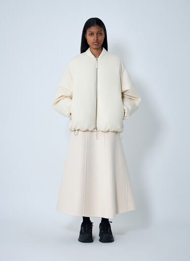 Zip-Front Bomber Jacket Moncler + Jil Sander Zip-Front Bomber Jacket White mjl0262002
