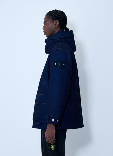 데님 후드 쇼트 파카 재킷 Stone Island 데님 후드 쇼트 파카 재킷 네이비 sto0162084