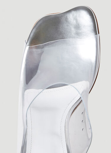 MM6 Maison Margiela Transparent Kitten Heel Mules Transparent mmm0251028