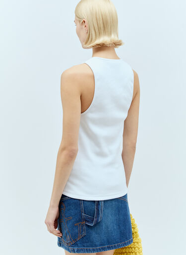 JW Anderson Anchor Embroidery Tank Top White jwa0255010