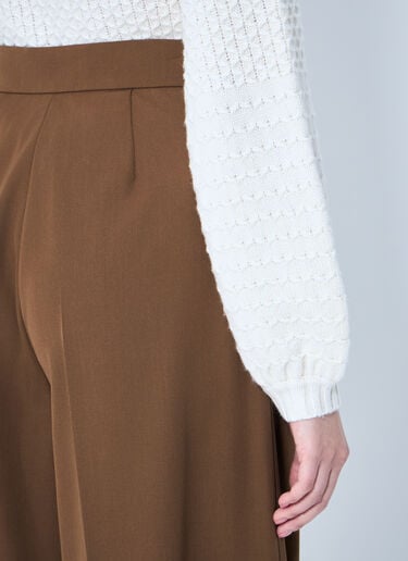 Gabardine Wool Pants Max Mara Gabardine Wool Pants Brown max0259012