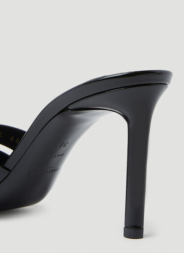 Tribute High Heel Mules Saint Laurent Tribute High Heel Mules Black sla0253054