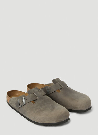 Birkenstock Boston Oiled Leather Mules Black brk0150010