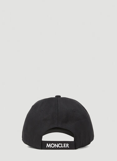 Moncler Logo Patch Baseball Hat Black mon0252028
