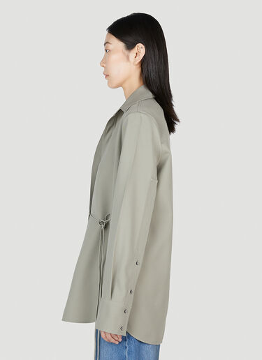 Jil Sander Self-Tie Shirt Green jil0253005