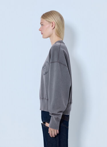 Jean Paul Gaultier Fleece Embroidered Sweatshirt Grey jpg0264021