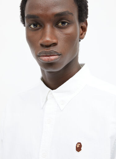 Ape Head One Point Oxford Shirt A BATHING APE® Ape Head One Point Oxford Shirt White aba0154024