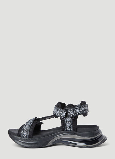 Gucci Square G Run Sandals Black guc0153067