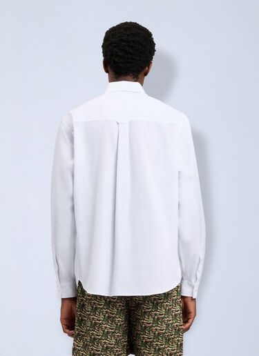 LN-CC® - Palm Angels: Neck Logo Shirt - White Palm Angels Neck Logo Shirt White pma0164148