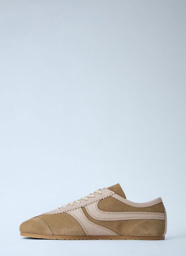 Dries Van Noten Suede Trimmed Sneakers Beige dvn0263027