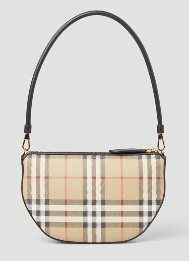 Burberry Olympia Vintage Check Small Shoulder Bag Beige bur0249106