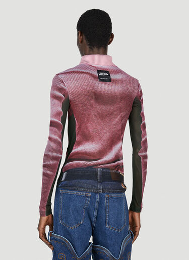 Trompe L'Oeil Sweater Y/Project x Jean Paul Gaultier Trompe L'Oeil Sweater Pink ypg0152001