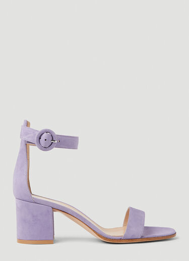 Gianvito Rossi Versilia Block Heel Sandals Purple gia0251016