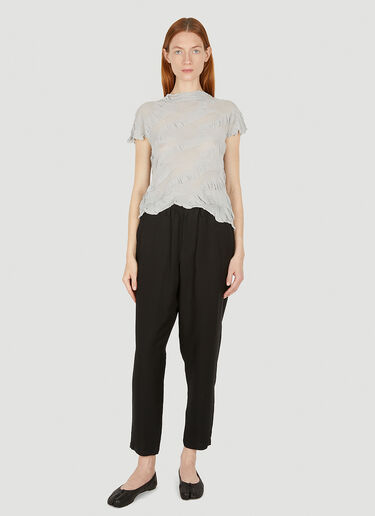 Yohji Yamamoto Links Motif Knit T-Shirt Grey yoy0248003
