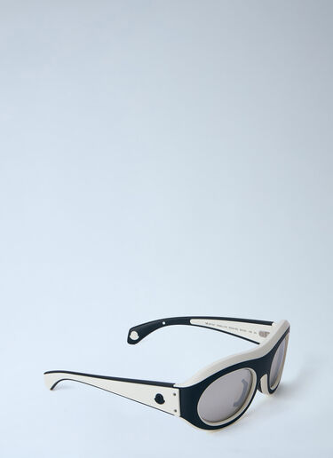 Moncler Oval Frame Sunglasses White lmo0364005