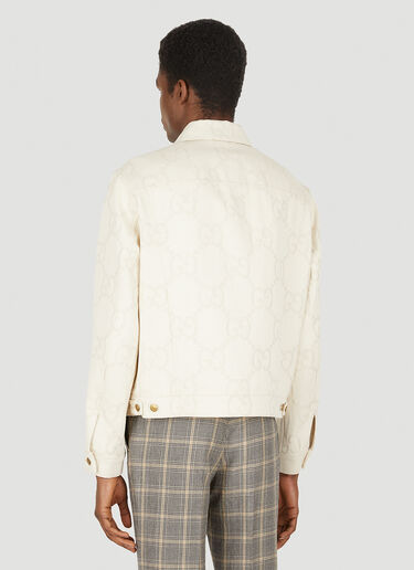 Gucci Maxi GG Denim Jacket Ivory guc0150034