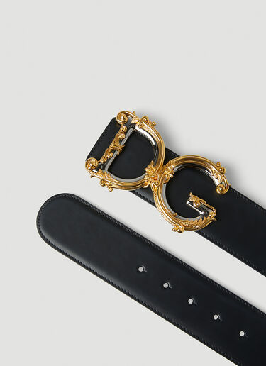 Dolce & Gabbana ロゴプレートベルト ブラック dol0247104