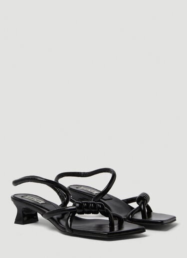 Reike Nen Noodle Knot Heeled Sandals Black rkn0249001