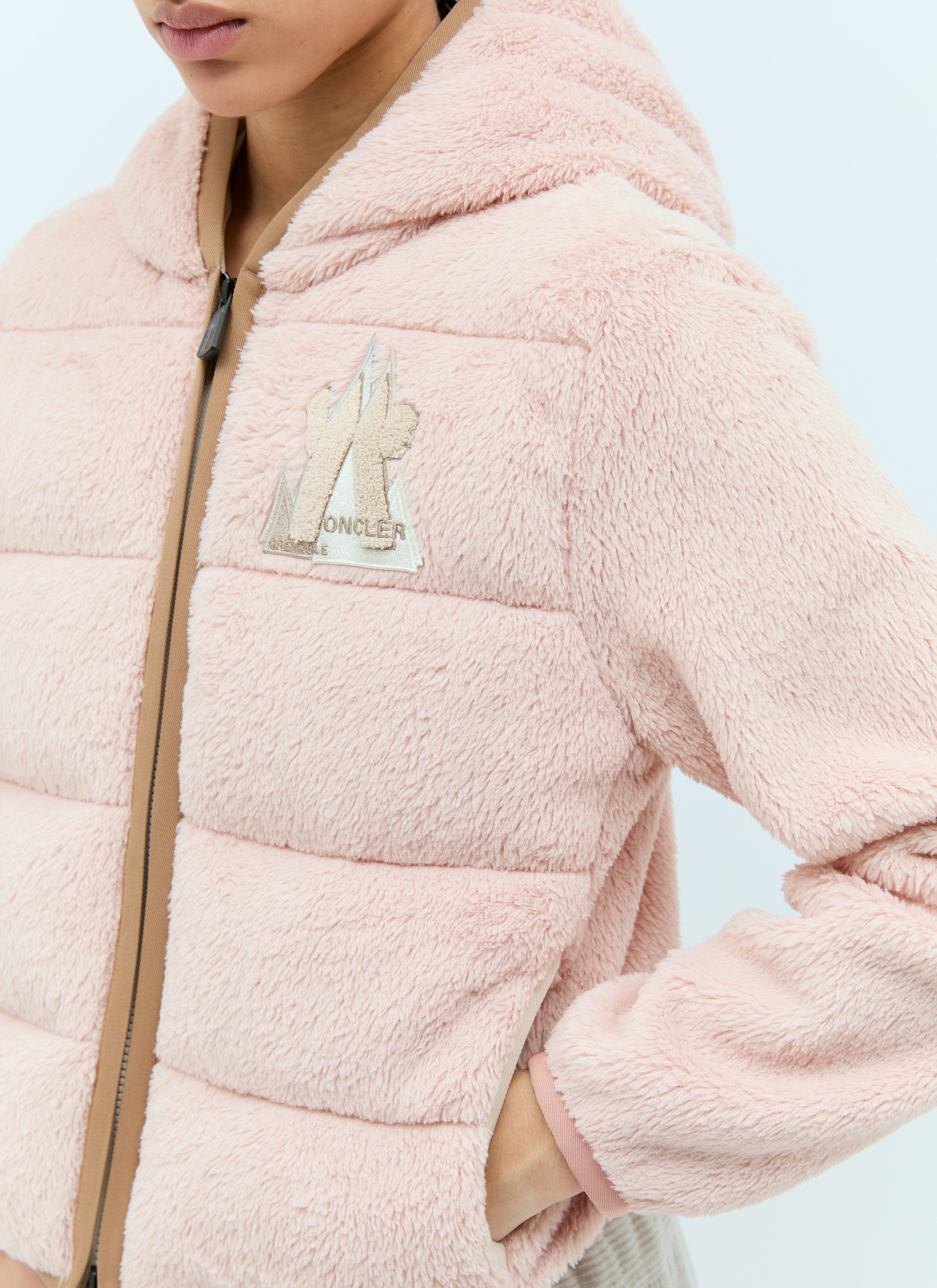 Moncler Grenoble Women's' Padded Zip-Up Sweatshirt in Pink | LN-CC®