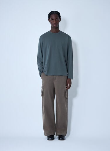 Logo Motif T-Shirt Our Legacy Logo Motif T-Shirt Grey our0162006