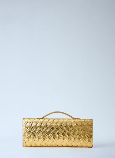 Bottega Veneta Andiamo Long Clutch Bag Gold bov0263042