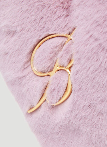 Fluffy Logo Plaque Handbag Blumarine Fluffy Logo Plaque Handbag Pink blm0252042
