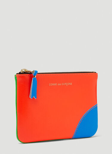 Comme des Garçons Wallet Super Fluo Leather Wallet Orange cdw0346013