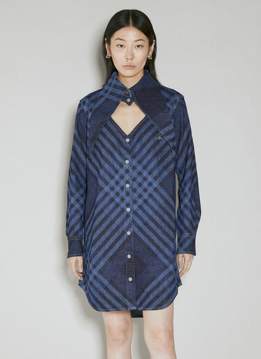 デニムハートシャツワンピース Vivienne Westwood デニムハートシャツワンピース ブルー vvw0253018