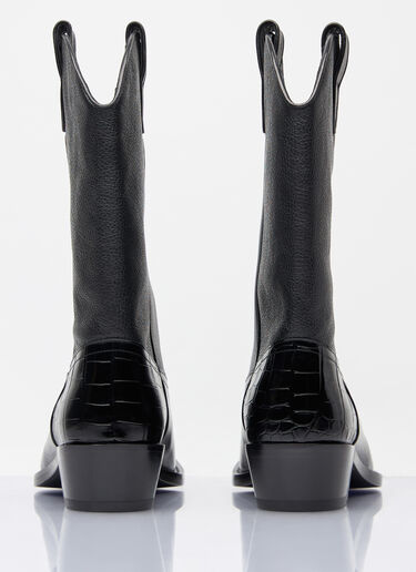 Martine Rose 牛仔靴  黑色 mtr0158020