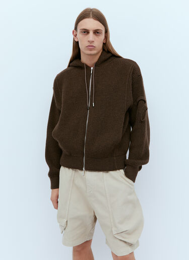 Jacquemus La Maille Seville カーディガン ダークブラウン jac0154008