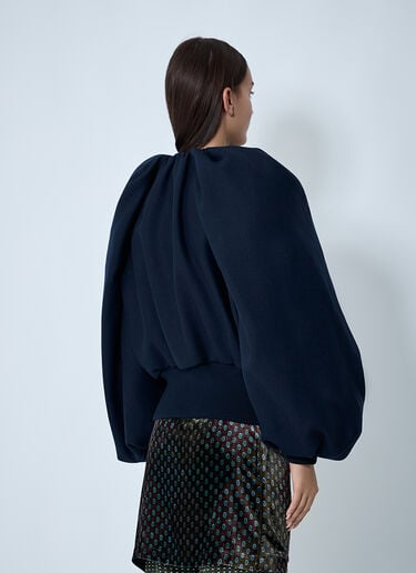 Puff-Sleeve Jacket Dries Van Noten Puff-Sleeve Jacket Navy dvn0262019